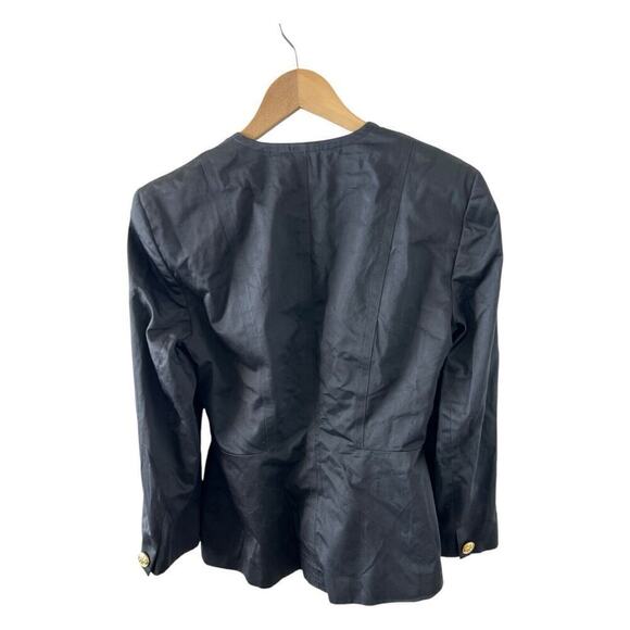 Laurèl Black Blazer Gold Hardware Size 38 - Picture 2 of 5